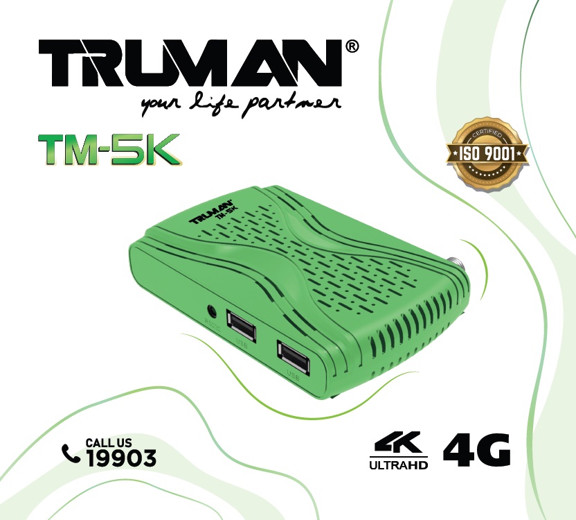 Truman - Digital Satellite Reciever Mini HD - TM 5K - Green