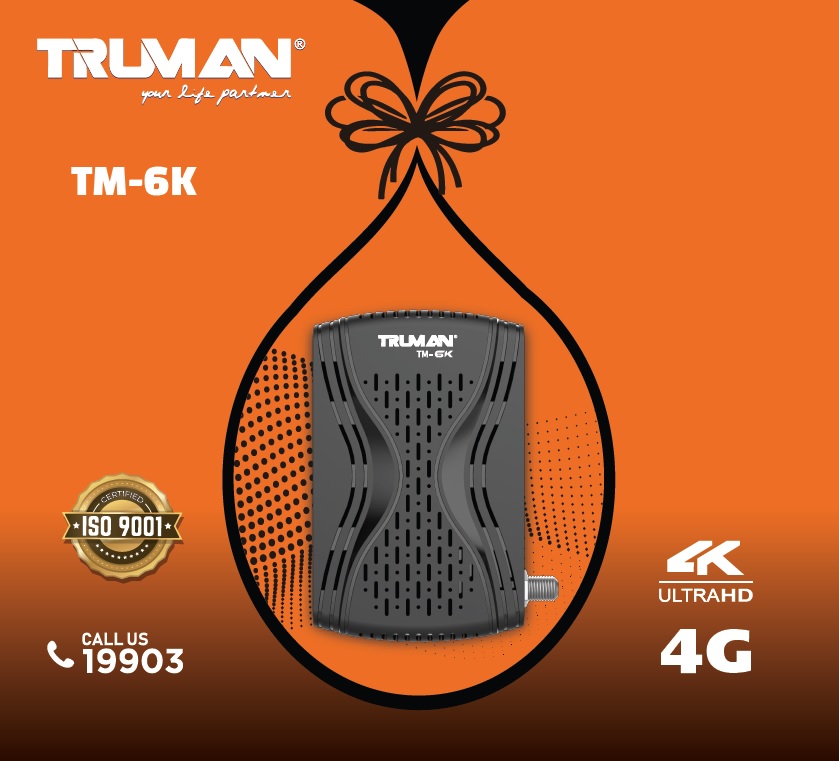 Truman - Digital Satellite Reciever Mini HD - TM 6K - Black