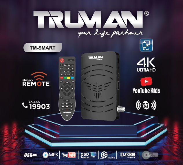 Truman - RECIEVER MINI HD TM SMART - Black